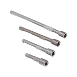4pc 1/4in Drive Socket Extension Bar Set Long Shaft 50mm 75mm 100mm 150mm Ratchet Improved In Australia - Darrahopens