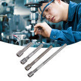 4pc 1/4in Drive Socket Extension Bar Set Long Shaft 50mm 75mm 100mm 150mm Ratchet Improved In Australia - Darrahopens