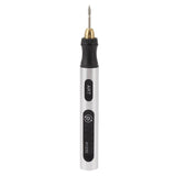 Portable Electric Engraving Tool Cordless Rotary Tool Non Slip Silver USB 4.2V 300mAh Engraving Pen for Metal Glass Wood In Australia - Darrahopens