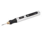 Portable Electric Engraving Tool Cordless Rotary Tool Non Slip Silver USB 4.2V 300mAh Engraving Pen for Metal Glass Wood