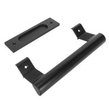 Sliding Door Handle Double Sided Universal Black Aluminum Alloy Barn Door Handles Hardwares for Home Bedroom