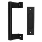 Sliding Door Handle Double Sided Universal Black Aluminum Alloy Barn Door Handles Hardwares for Home Bedroom