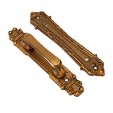 Sliding Barn Door Handles Large Rustic Dual Side Design for Gates Garages Sheds Furniture Aluminum Alloy Material Bronze