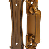 Sliding Barn Door Handles Large Rustic Dual Side Design for Gates Garages Sheds Furniture Aluminum Alloy Material Bronze