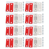 8 Pack Magnetic Door Catch Ultra Thin Door Latch Adhesive Stainless Steel 2 Way Installation Cabinet Closer for Kitchen In Australia - Darrahopens