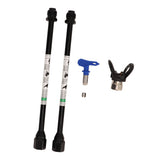 2PCS Spray Extension Rod G7/8 14 Stainless Steel Sprayer Tip Extension Pole Replacement for Home Black In Australia - Darrahopens