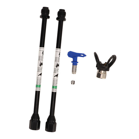 2PCS Spray Extension Rod G7/8 14 Stainless Steel Sprayer Tip Extension Pole Replacement for Home Black In Australia - Darrahopens
