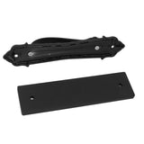 Sliding Barn Door Handle Aluminum Alloy Black Punch Free Double Sided Door Pull Handles for Gate Cabinet