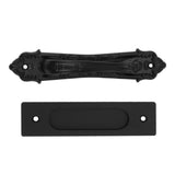 Sliding Barn Door Handle Aluminum Alloy Black Punch Free Double Sided Door Pull Handles for Gate Cabinet