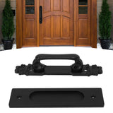 Sliding Barn Door Handles and Pulls Double Sided Hardware Set Easy To Install Aluminum Alloy Barn Door Hardware for Barns