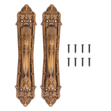 2 Set Sliding Barn Door Handles and Pulls Aluminum Alloy Bronze Pull Handle for Sliding Doors Gates with Screws In Australia - Darrahopens