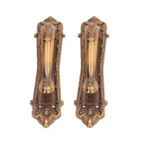 2 Set Sliding Barn Door Handles and Pulls Aluminum Alloy Bronze Pull Handle for Sliding Doors Gates with Screws In Australia - Darrahopens