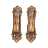 2 Set Sliding Barn Door Handles and Pulls Aluminum Alloy Bronze Pull Handle for Sliding Doors Gates with Screws