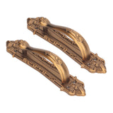 2 Set Sliding Barn Door Handles and Pulls Aluminum Alloy Bronze Pull Handle for Sliding Doors Gates with Screws