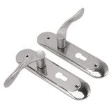 Door Interior Lever Passage Handle with Lock Easy Install Stainless Steel Door Handle for Bedroom Bathroom Closet Home