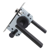 House Door Handle Lock Aluminum Black Antioxidant Coating Shock Resistance Door Lever for Bedroom Home Room In Australia - Darrahopens