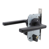 House Door Handle Lock Aluminum Black Antioxidant Coating Shock Resistance Door Lever for Bedroom Home Room In Australia - Darrahopens