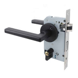 House Door Handle Lock Aluminum Black Antioxidant Coating Shock Resistance Door Lever for Bedroom Home Room In Australia - Darrahopens