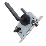 House Door Handle Lock Aluminum Black Antioxidant Coating Shock Resistance Door Lever for Bedroom Home Room