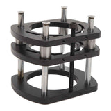 Trimming Machine Router Lift Table Base Aluminum Alloy Router Lift System with 4 Jaw Clamping Black In Australia - Darrahopens