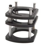 Trimming Machine Router Lift Table Base Aluminum Alloy Router Lift System with 4 Jaw Clamping Black