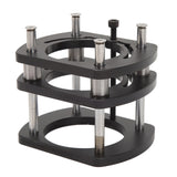 Trimming Machine Router Lift Table Base Aluminum Alloy Router Lift System with 4 Jaw Clamping Black