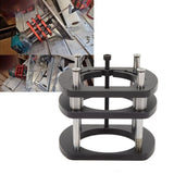Trimming Machine Router Lift Table Base Aluminum Alloy Router Lift System with 4 Jaw Clamping Black