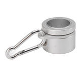 2 Pcs G3/4 Flag Pole Rings Aluminium Alloy 360° Rotating Anti Wrap Spinning Flagpole Mounting Clip Kit Silver