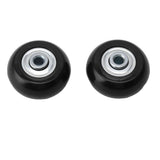 2pcs Suitcase Caster Wheels Replacement Mute Rubber Swivel Caster Wheels Bearings Repair Kits 40mm X 18mm