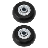 2pcs Suitcase Caster Wheels Replacement Mute Rubber Swivel Caster Wheels Bearings Repair Kits 43mm X 18mm