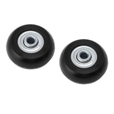 2pcs Suitcase Caster Wheels Replacement Mute Rubber Swivel Caster Wheels Bearings Repair Kits 50mm X 18mm