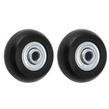 2pcs Suitcase Caster Wheels Replacement Mute Rubber Swivel Caster Wheels Bearings Repair Kits 50mm X 18mm