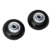 Luggage Wheel Replacement Kit Silent Operation Dual Bearing Swivel Caster Wheels Bearings Repair for Trolley Case Suitcase 54x18mm/2.1x0.7in
