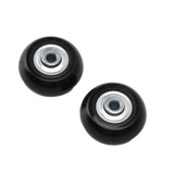 Luggage Wheel Replacement Kit Silent Operation Dual Bearing Swivel Caster Wheels Bearings Repair for Trolley Case Suitcase 54x18mm/2.1x0.7in