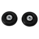 Luggage Wheel Replacement Kit Silent Operation Dual Bearing Swivel Caster Wheels Bearings Repair for Trolley Case Suitcase 60x18mm/2.4x0.7in