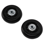 Luggage Wheel Replacement Kit Silent Operation Dual Bearing Swivel Caster Wheels Bearings Repair for Trolley Case Suitcase 60x18mm/2.4x0.7in