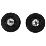 2pcs Luggage Suitcase Replacement Wheels Noiseless Rubber Swivel Caster Wheels Bearings Repair Kits 70x24mm / 2.8x0.9in