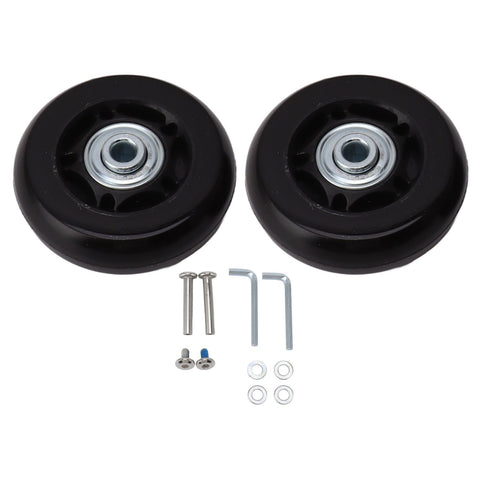 2pcs Luggage Suitcase Replacement Wheels Noiseless Rubber Swivel Caster Wheels Bearings Repair Kits 80x24mm / 3.1x0.9in In Australia - Darrahopens