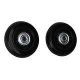 2pcs Luggage Suitcase Replacement Wheels Noiseless Rubber Swivel Caster Wheels Bearings Repair Kits 80x24mm / 3.1x0.9in