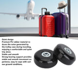 2Pcs Luggage Suitcase Replacement Wheels Universal Rubber Swivel Caster Wheels Bearings Repair Kits with Installation Tool 56x24mm / 2.2x0.9in
