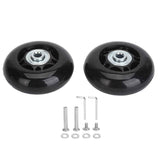 2Pcs Luggage Suitcase Replacement Wheels Universal Rubber Swivel Caster Wheels Bearings Repair Kits with Installation Tool 64x24mm / 2.5x0.9in In Australia - Darrahopens