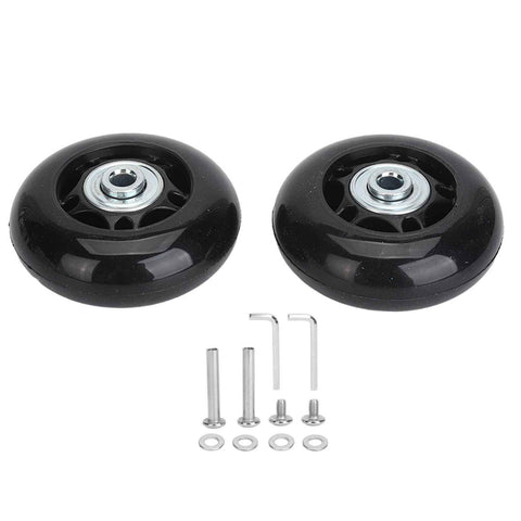 2Pcs Luggage Suitcase Replacement Wheels Universal Rubber Swivel Caster Wheels Bearings Repair Kits with Installation Tool 64x24mm / 2.5x0.9in In Australia - Darrahopens
