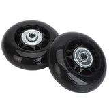 2Pcs Luggage Suitcase Replacement Wheels Universal Rubber Swivel Caster Wheels Bearings Repair Kits with Installation Tool 64x24mm / 2.5x0.9in