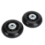 2Pcs Luggage Suitcase Replacement Wheels Universal Rubber Swivel Caster Wheels Bearings Repair Kits with Installation Tool 64x24mm / 2.5x0.9in