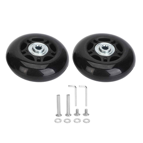 2Pcs Luggage Suitcase Replacement Wheels Universal Rubber Swivel Caster Wheels Bearings Repair Kits with Installation Tool 68x24mm / 2.7x0.9in In Australia - Darrahopens