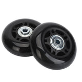 2Pcs Luggage Suitcase Replacement Wheels Universal Rubber Swivel Caster Wheels Bearings Repair Kits with Installation Tool 68x24mm / 2.7x0.9in