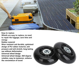 2Pcs Luggage Suitcase Replacement Wheels Universal Rubber Swivel Caster Wheels Bearings Repair Kits with Installation Tool 68x24mm / 2.7x0.9in
