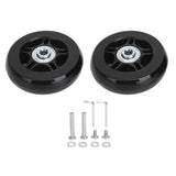 2Pcs Luggage Suitcase Replacement Wheels Universal Rubber Swivel Caster Wheels Bearings Repair Kits with Installation Tool 70x19cm / 27.6x7.5in In Australia - Darrahopens