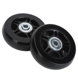 2Pcs Luggage Suitcase Replacement Wheels Universal Rubber Swivel Caster Wheels Bearings Repair Kits with Installation Tool 70x19cm / 27.6x7.5in