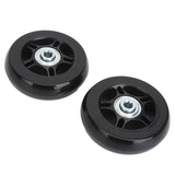 2Pcs Luggage Suitcase Replacement Wheels Universal Rubber Swivel Caster Wheels Bearings Repair Kits with Installation Tool 70x19cm / 27.6x7.5in